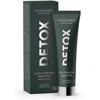 MÁDARA Organic Skincare | Ultra Purifying Mud Mask - 60ml, With Nordic forest lake mud, Deep-purifying, Detoxify, Tighten pores, Vegan, Ecocert certified, Recyclable packaging.