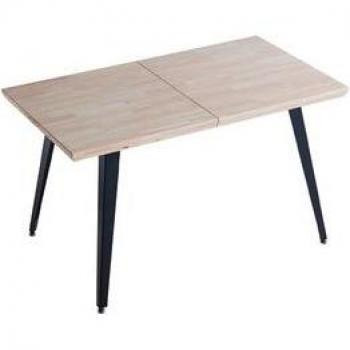 Mesa De Comedor Extensible Berg 140 - 180 - 220 x 80 cm Roble Nordish/Negro