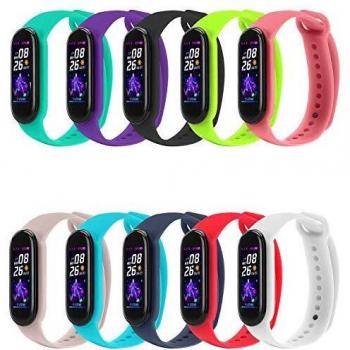 FYTENG Perfectamente Compatible con La Pulseras Xiaomi Mi Band 5, Correa De Repuesto De Silicona Colorida, Adecuada para La última Correa De Repuesto Xiaomi Mi Band 5