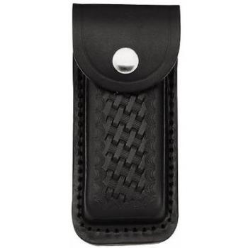 Herbertz Lederetui, Schwarz, Für Heftlänge 13 Cm, Cuchillo Unisex Adulto, Gris, M