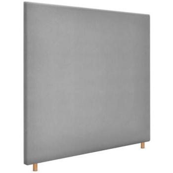 Cabecero Tapizado Aqualine Liso hasta el Suelo 160x120cm en Tela Gris para Camas de 150/160 cm