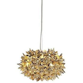 Lámpara colgante LED Kartell Bloom S2 G9, dorada
