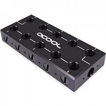 Alphacool ES Parallel Distro Plate C5 - Black Water Cooling Distributor