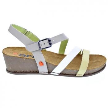 Art Sandalias para Mujer 1930 Grass Waxed Sesame/I Live de Piel con Cuña y Cierre de Hebilla Color Beige Alt