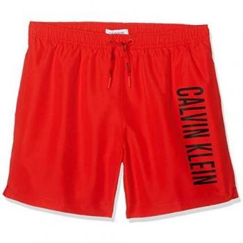 Calvin Klein Medium Drawstring - Bañador para niño Rojo