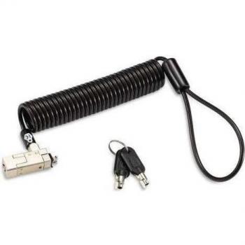 Kensington Slim NanoSaver® 2.0 Candado Portable con Llave para Ordenadores Portátiles Finos, Ajuste Universal, Cable de Acero al Carbono de 1,8 m (K65025WW)