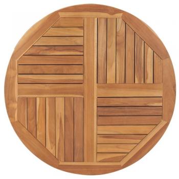 vidaXL Table Top Solid Teak Wood Round 2.5 cm 90 cm