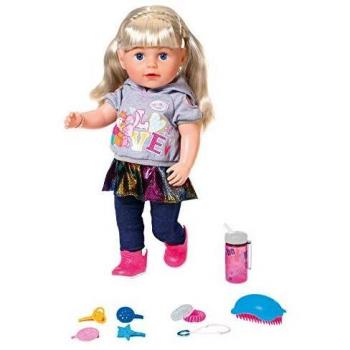 Baby Born 824603 Soft Touch Sister - Muñeca Rubia de 43 cm, Multicolor