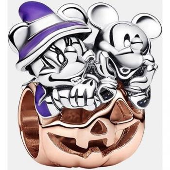Charm Disney x Pandora Calabaza Halloween Mickey Mouse & Minnie Mouse