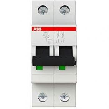 ABB 2P 25A 6KA C Miniature Circuit Breaker S202