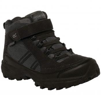 Regatta Trailspace II Mid, Zapatos de Low Rise Senderismo para Niños, Negro