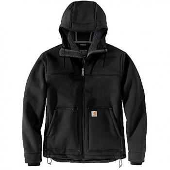 Carhartt Chaqueta Super Dux Bonded Sherpa Active para Hombre, Color Negro, Talla XL, Ajuste Relaxed Fit