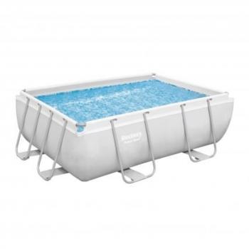 Piscina Bestway Power Steel Rectangular 282 x 196 x 84 cm con estructura de acero y capacidad de 3662 litros