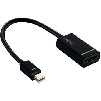 Leitz Adaptador de puerto Mini Display a HDMI, 15 cm, Negro, Complete, 63100095