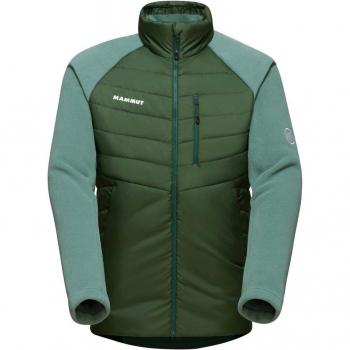 Chaqueta de montaña para hombre Mammut Innominata Hybrid verde claro y oscuro, talla S
