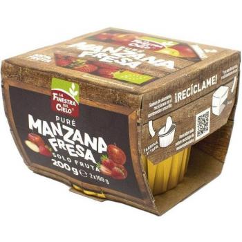 Puré de Manzana y Fresa La Finestra Sul Cielo 200g Ecológico