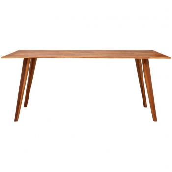 vidaXL Mesa de Comedor Madera de Acacia Maciza Marrón Medidas 180 x 90 x 75 cm
