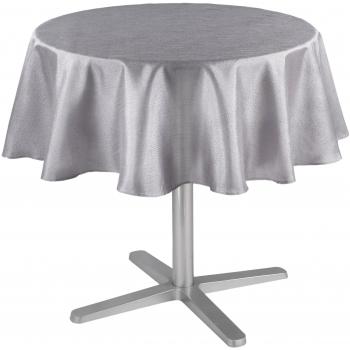 L'Harmonie Du Décor  - 1721334, Mantel Redondo ,  180 Cm , Scintille , Shantung Applique , Gris