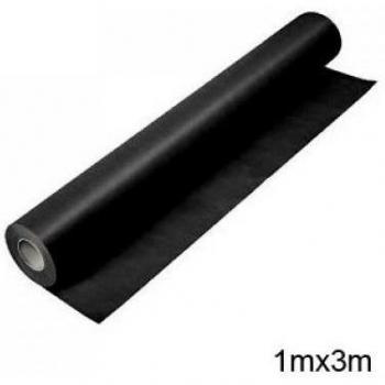 Fabrisa 8100301 - Rollo de papel kraft, 1 x 3 m, color negro