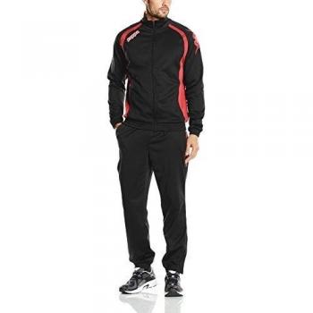 Kappa Bolzano - Chándal para hombre, color negro / rojo, talla XL
