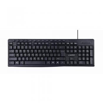 Gembird KB-UM-107 Teclado USB QWERTY Inglés de EE. UU. Multimedia Negro