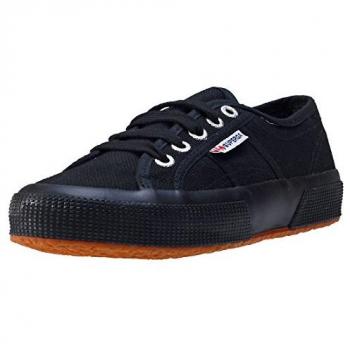 Superga 2750 Jcot Classic Shoe Unisex Full Black UK Size 12.5
