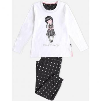 Pijama de niña largo gris I Wish I Was You