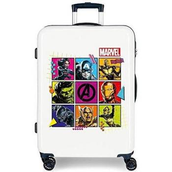 Marvel Los Vengadores Comic Maleta mediana Multicolor 48x68x26 cms Rígida ABS Cierre combinación 70L 3,7Kgs 4 Ruedas Dobles
