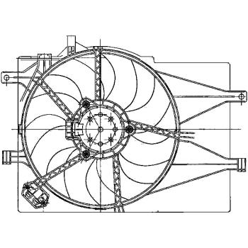 Hella  8EW 351 040-741 ventilador