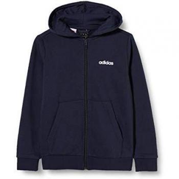 adidas YB E Lin FZ HD Hooded Track Top, Niños, Legink/White, 910A