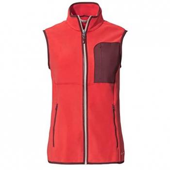 Chaleco Fleece para Mujer Vaude Rosemoor - Funcional y Cálido - Color Rojo - Talla 40