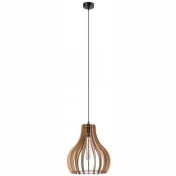 Lámpara de Suspensión Tucci EPIKASA, Madera Marrón, 120x29x29 cm