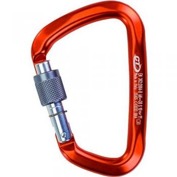 Climbing Technology Large SG - Mosquetón grande con abrazadera, color naranja