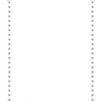 Papel Continuo para Computadora EXACOMPTA 240 mm x 11 (27,94 cm) - Blanco 60 g/m² - Cartón de 2000 Hojas