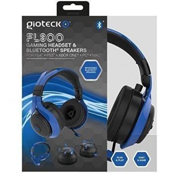Gioteck - Auricular Flow 300 Bt, Color Azul