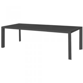Mesa de Comedor Io Grafito Aluminio 280 x 100 x 75 cm, extra grande laminada, gris oscuro