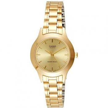 Casio Women's Gold Stainless Steel Quartz Analog Watch LTP-1128N-9ARDF