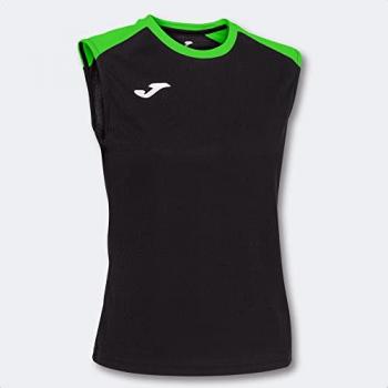 Camiseta de tirantes Joma Eco Championship mujer negro verde flúor