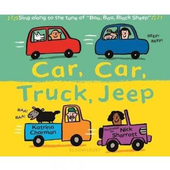 Libro Infantil Coche, Camión, Jeep con Rimas y Dibujos Coloridos