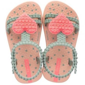 Chanclas Unisex para Bebé Ipanema con Corazón - Mi Primer Ipanema, Color Beige, Talla 24 EU