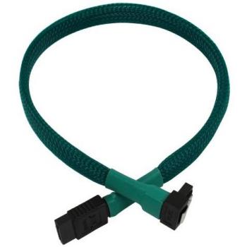 Cable SATA 6Gb/s Curvo 30 cm Verde Nanoxia