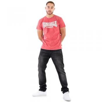 Camiseta Lonsdale London Stofa de Manga Corta para Hombre en color Rojo, talla XXL
