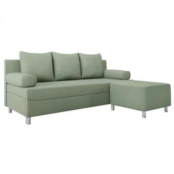 Conjunto de muebles tapizado Comfivo 108, Uttario Velvet 2954, Función de descanso, Caja de ropa de cama, Tapiz verde