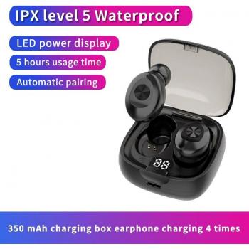 Auriculares Inalámbricos TWS Bluetooth 5.0 Deportivos Mini con Sonido Estéreo IPX5 Impermeables para Todos los Teléfonos Inteligentes