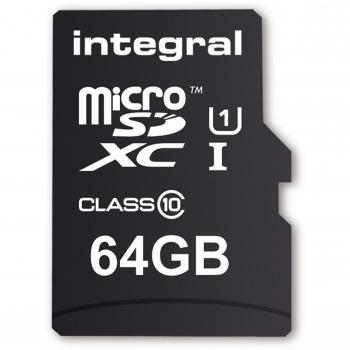Integral INTF1064GB - Tarjeta de Memoria Micro SDXC de 64 GB