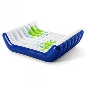 Flotador gigante Bestway Chill Out de PVC multicolor para piscina y playa, 221x174 cm