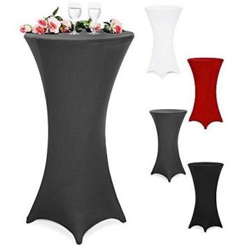 Cubierta elástica para mesa alta Ø80 cm color antracita