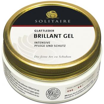 Solitaire Brillant Gel, Kit de 2 piezas por 100 ml betún, Negro & Marrón oscuro