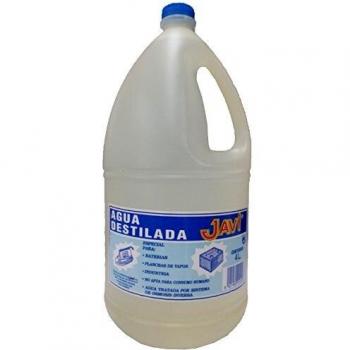 Agua Destilada Javi 4 Lt. Especial para baterías, planchas, laboratorios, etc.