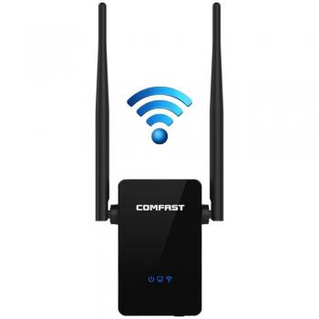 COMFAST Repetidor de red WiFi CF-WR302S 300Mbps Enrutador Inalámbrico 2.4G Wireless Extensor de Rango AP Amplificador de WiFi Booster Universal EU Enchufe